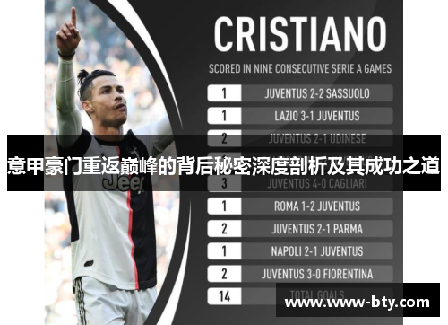 意甲豪门重返巅峰的背后秘密深度剖析及其成功之道 意甲豪门重返巅峰的背后秘密深度剖析及其成功之道
