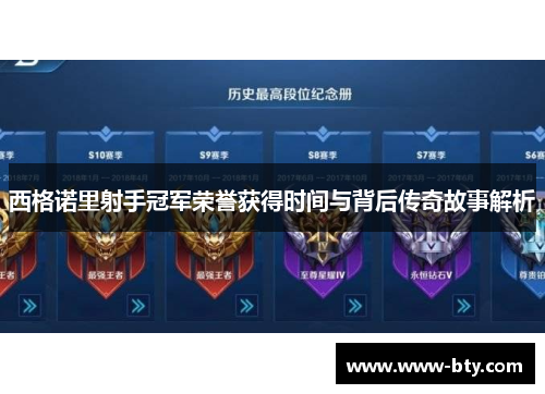 西格诺里射手冠军荣誉获得时间与背后传奇故事解析 西格诺里射手冠军荣誉获得时间与背后传奇故事解析